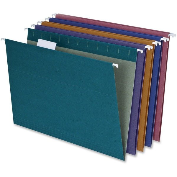 Pendaflex Hanging File Folders, 100% Rcyld, 3/4" Exp, LTR, 20/BX, Jewel, AST PK PFX35117